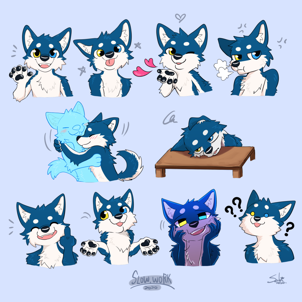 Blueycapsules Telegram stickers